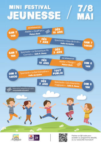 Mini Festival Jeunesse 7 et 8 mai - Monnaie (37)