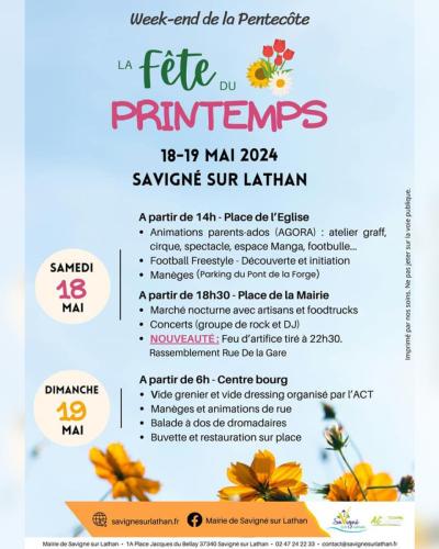 Fête du Printemps à Savigné sur Lathan (Agora)