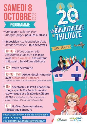 20 ans de la bibliothèque de Thilouze - 8 octobre 2022 - Thilouze (37)